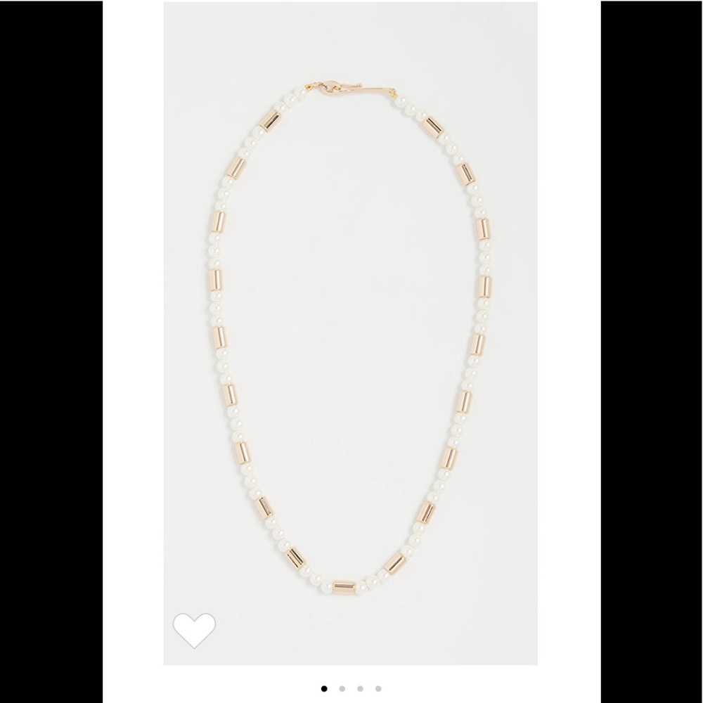 Roxanne Assoulin On Glass Pearl Necklace Golden - Picture 2 of 5